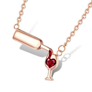 3D Wine Bottle Necklace