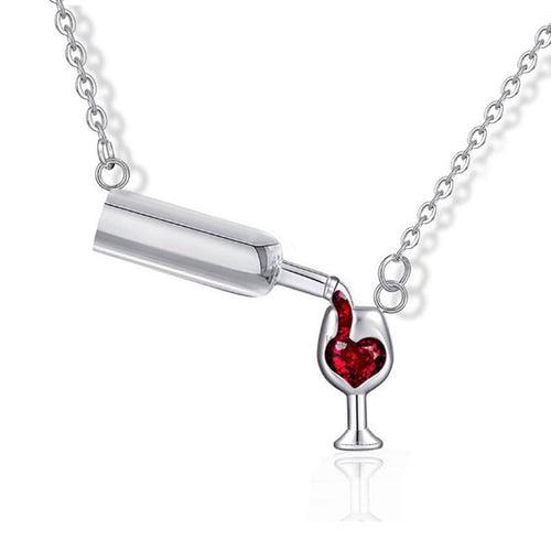 3D Wine Bottle Necklace
