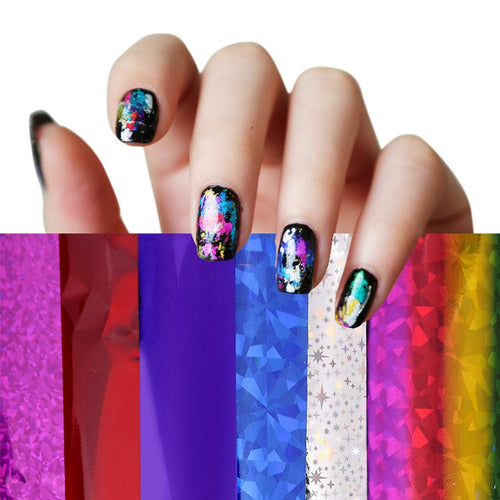 【Time-limited Lowest Price Sales】Nail Art Transfer Foils (Set of 12)